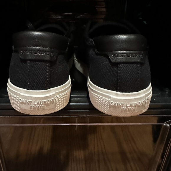 Saint Laurent Malibu Sneakers in Canvas and Leather - Picture 8 of 11